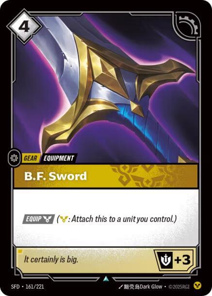 B.F. Sword - 161/221 - Uncommon