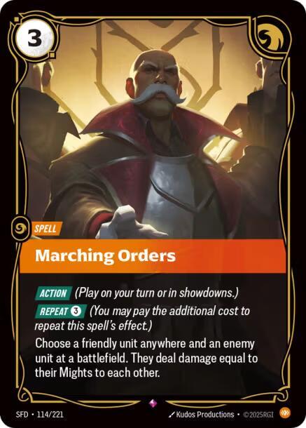 Marching Orders - 114/221 - Rare