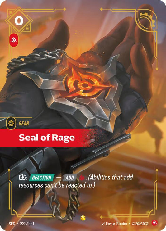 Seal of Rage - 222/221 - Showcase