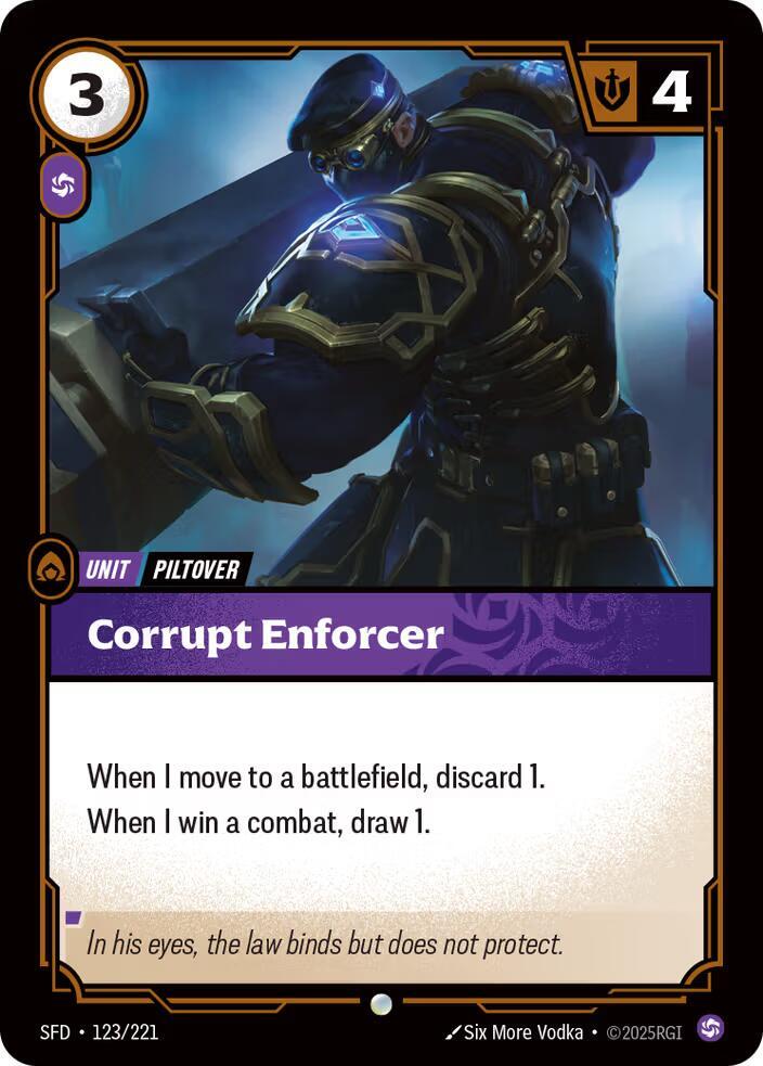 Corrupt Enforcer - 123/221 - Common