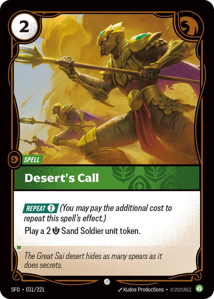 Desert's Call - 031/221 - Common