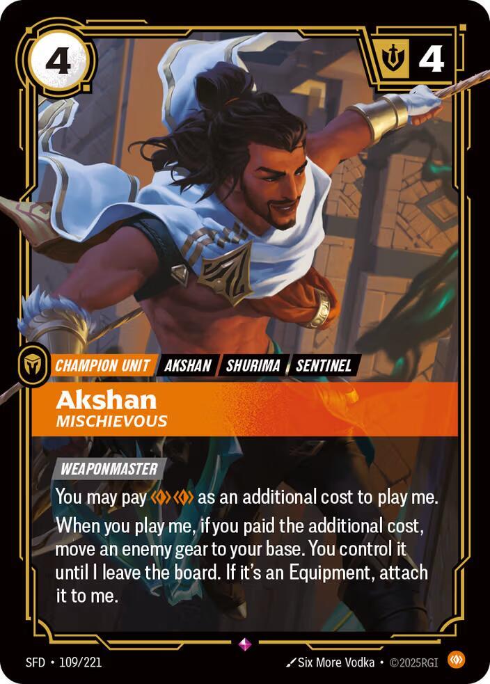 Akshan - Mischievous - 109/221 - Rare