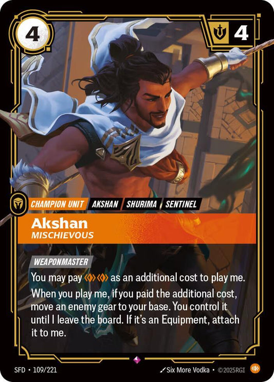 Akshan - Mischievous - 109/221 - Rare