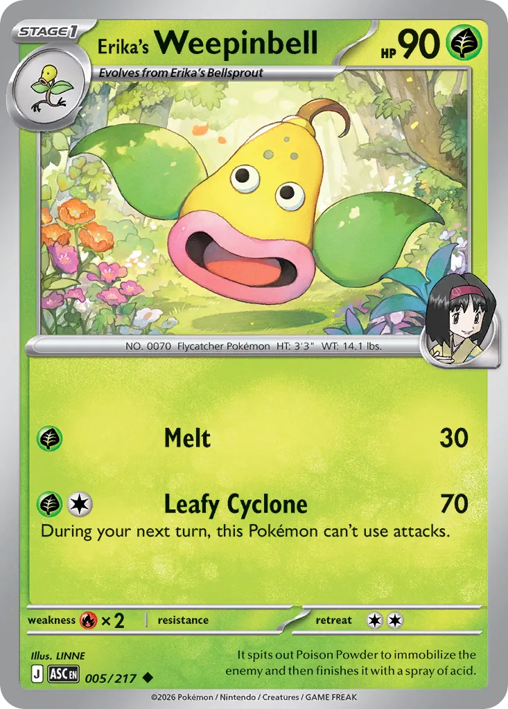Erika's Weepinbell - 005/217 - Uncommon