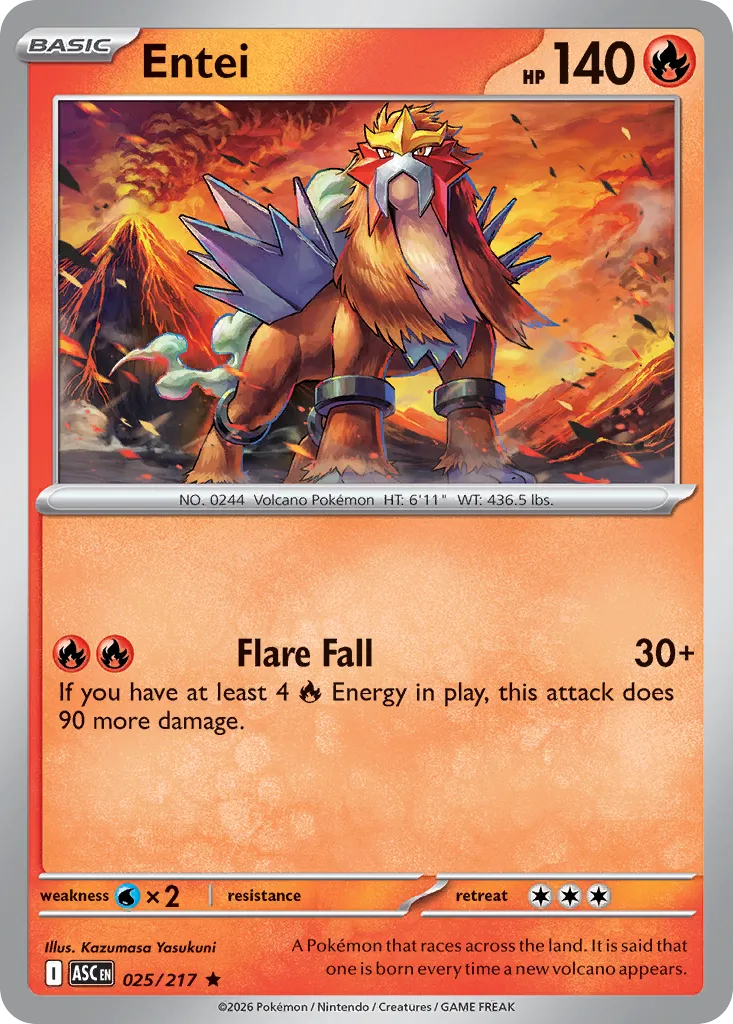 Entei - 025/217 - Rare