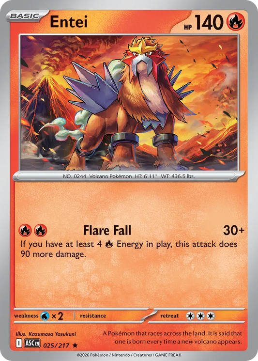 Entei - 025/217 - Rare