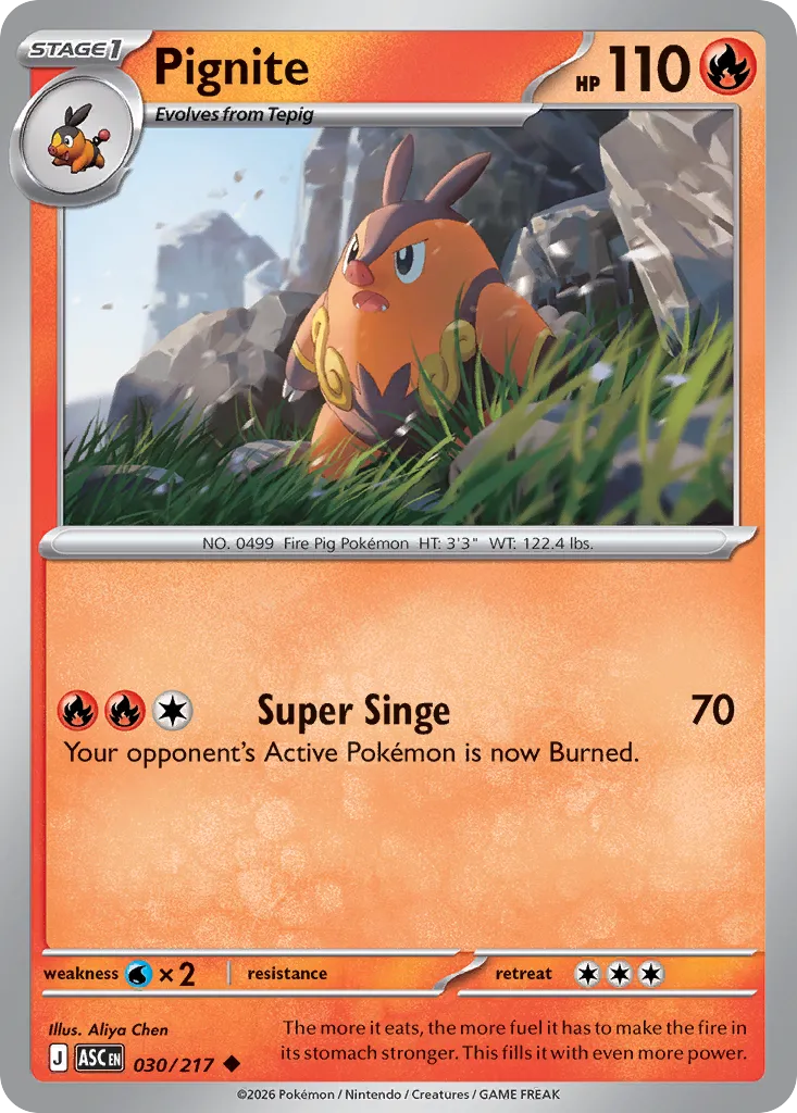 Pignite - 030/217 - Uncommon