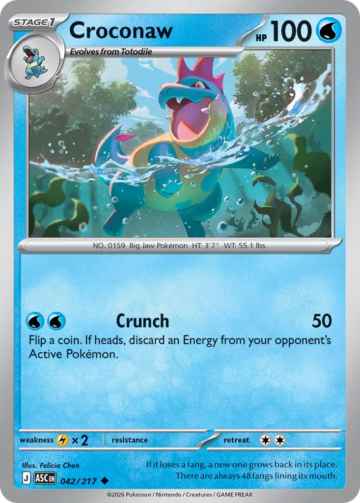 Croconaw - 042/217 - Uncommon