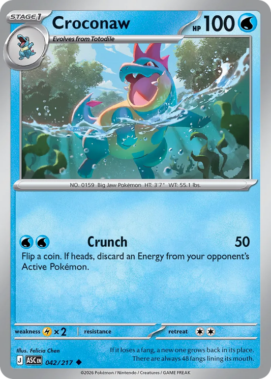 Croconaw - 042/217 - Uncommon