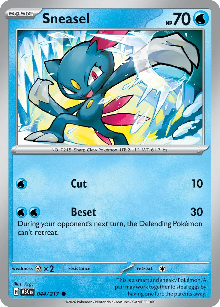 Sneasel - 044/217 - Common