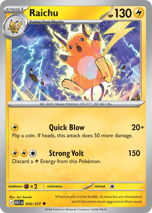Raichu - 056/217 - Uncommon
