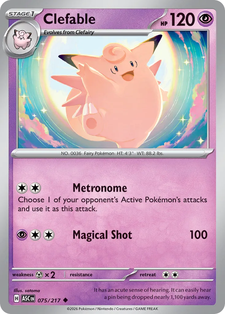 Clefable - 075/217 - Uncommon