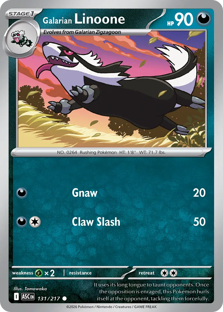 Galarian Linoone - 131/217 - Common