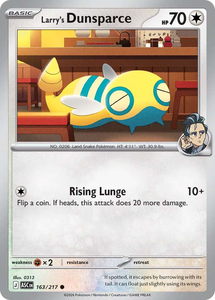 Larry's Dunsparce - 163/217 - Common