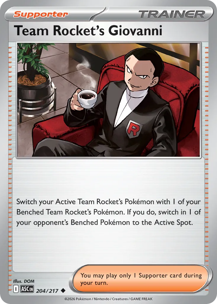 Team Rocket's Giovanni - 204/217 - Uncommon