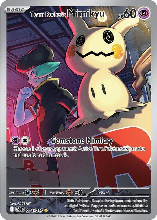 Team Rocket's Mimikyu - 238/217 - Illustration Rare