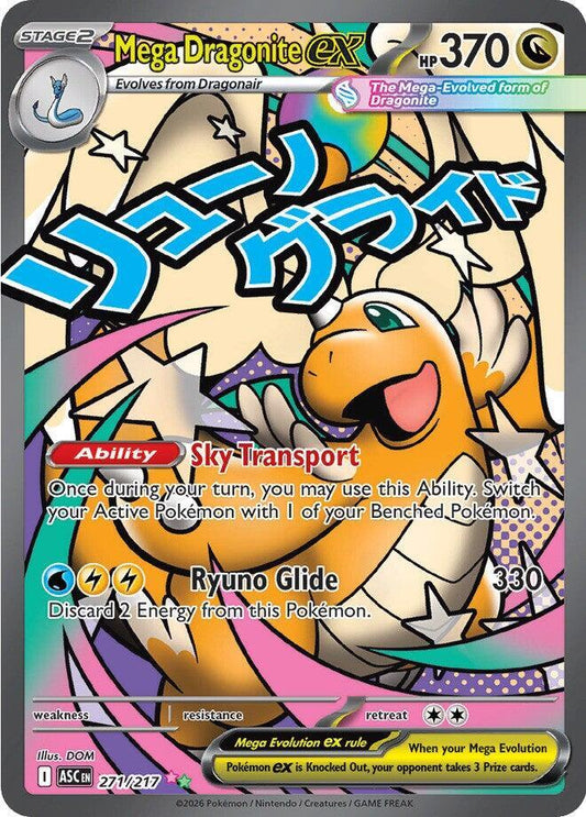 Mega Dragonite ex - 271/217 - Mega Attack Rare