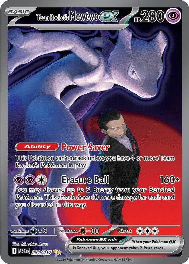 Team Rocket's Mewtwo ex - 281/217 - Special Illustration Rare