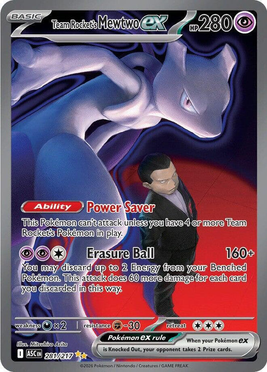 Team Rocket's Mewtwo ex - 281/217 - Special Illustration Rare