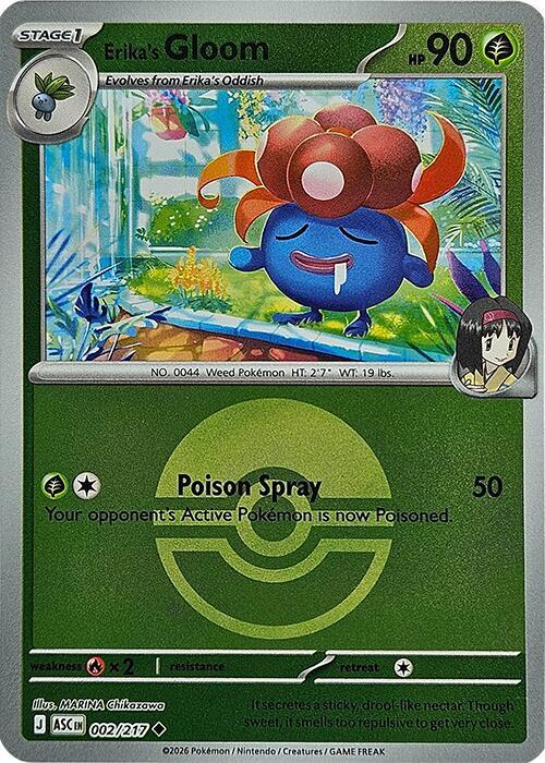 Erika's Gloom (Poke Ball) - 002/217 - Uncommon