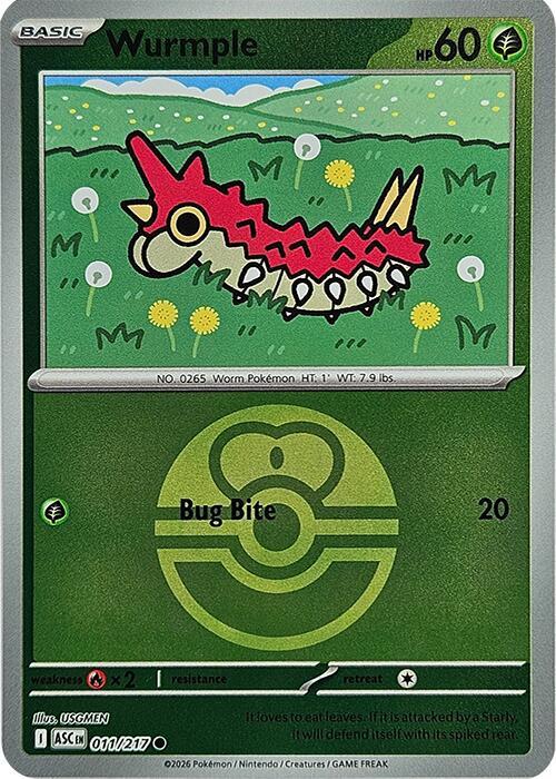 Wurmple (Love Ball) - 011/217 - Common
