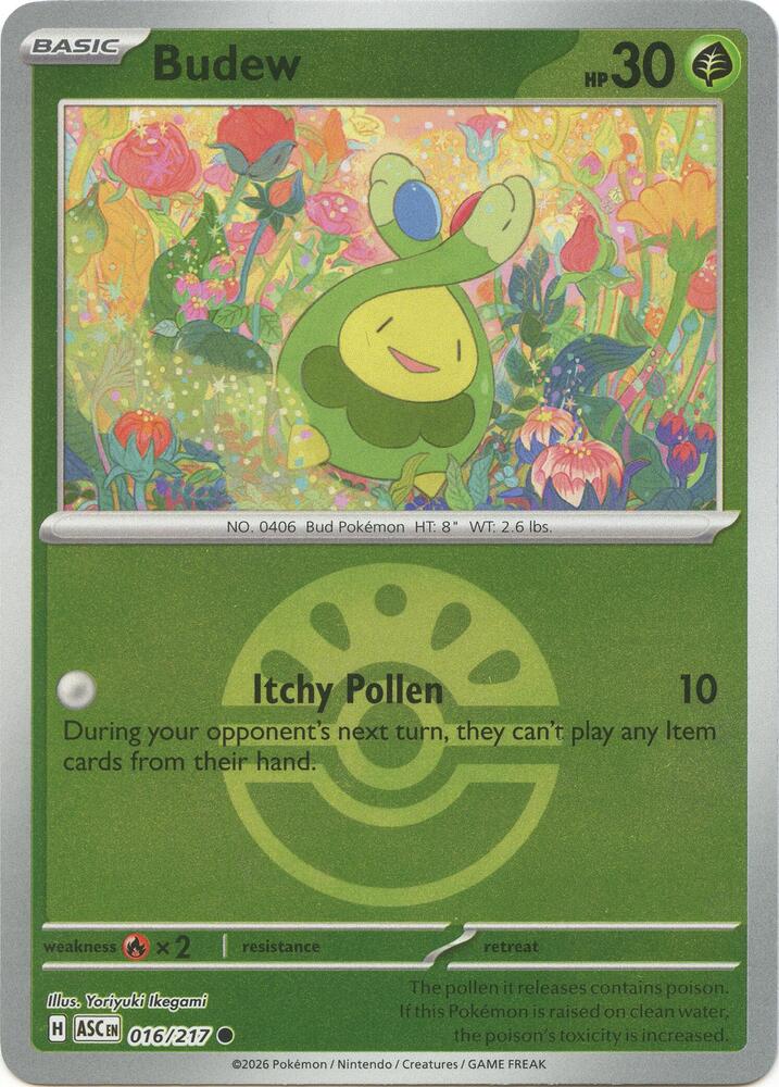 Budew - 016/217 (Friend Ball) - 016/217 - Common