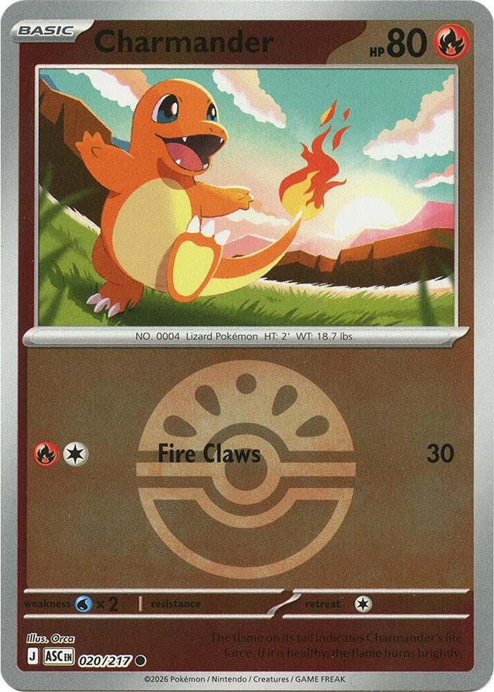 Charmander (Friend Ball) - 020/217 - Common