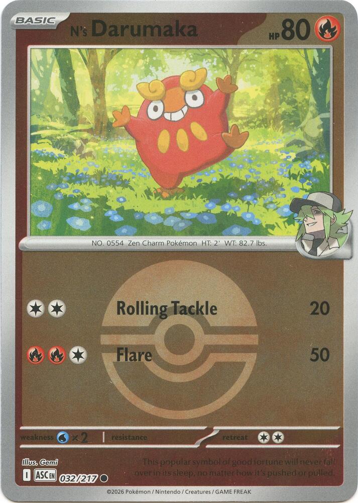 N's Darumaka (Poke Ball) - 032/217 - Common