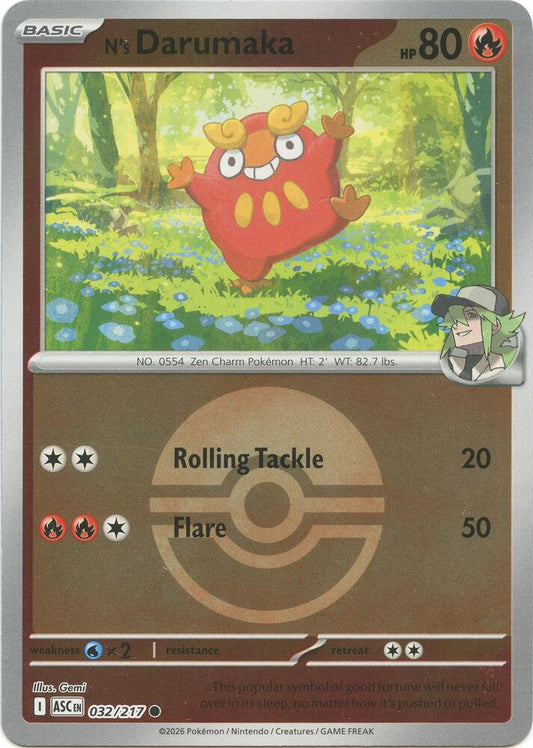 N's Darumaka (Poke Ball) - 032/217 - Common