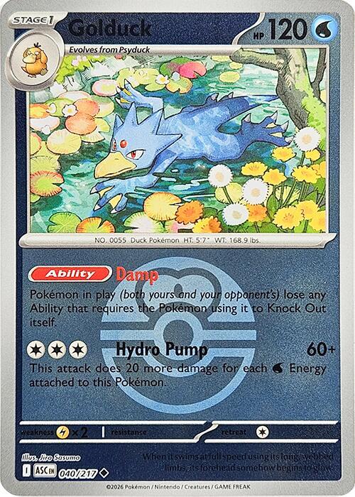 Golduck (Love Ball) - 040/217 - Uncommon