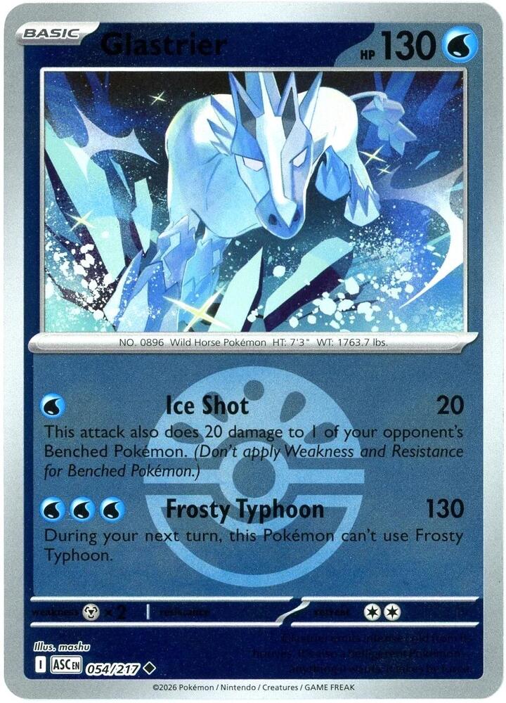 Glastrier (Friend Ball) - 054/217 - Uncommon