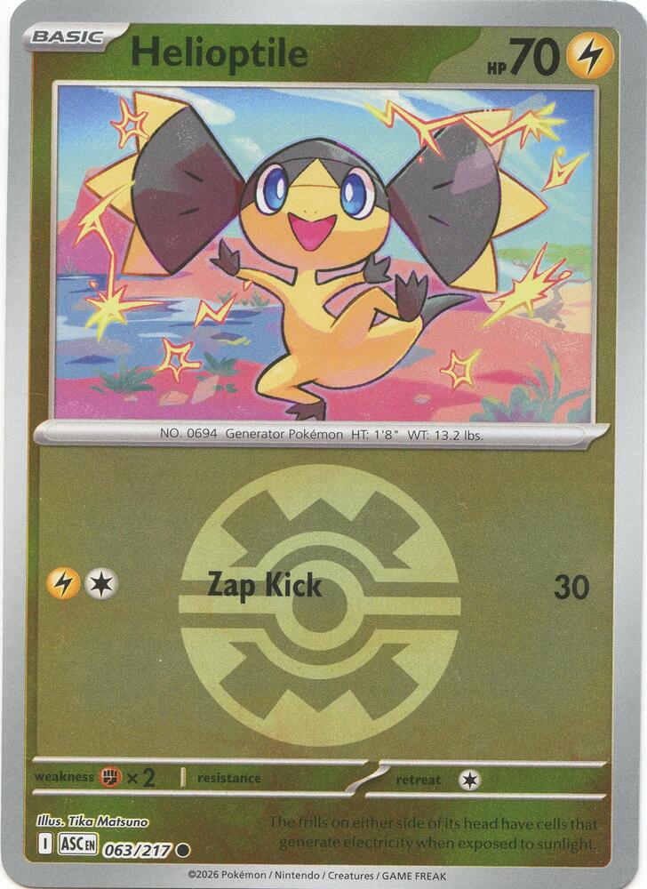 Helioptile (Quick Ball) - 063/217 - Common