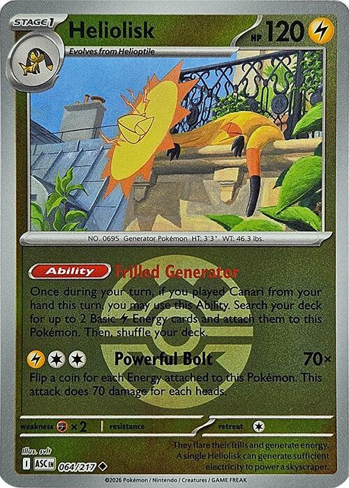 Heliolisk - 064/217 (Quick Ball) - 064/217 - Uncommon