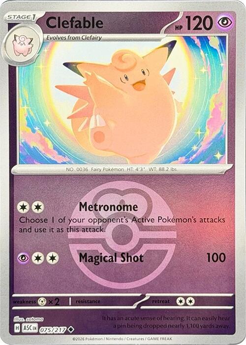Clefable (Love Ball) - 075/217 - Uncommon