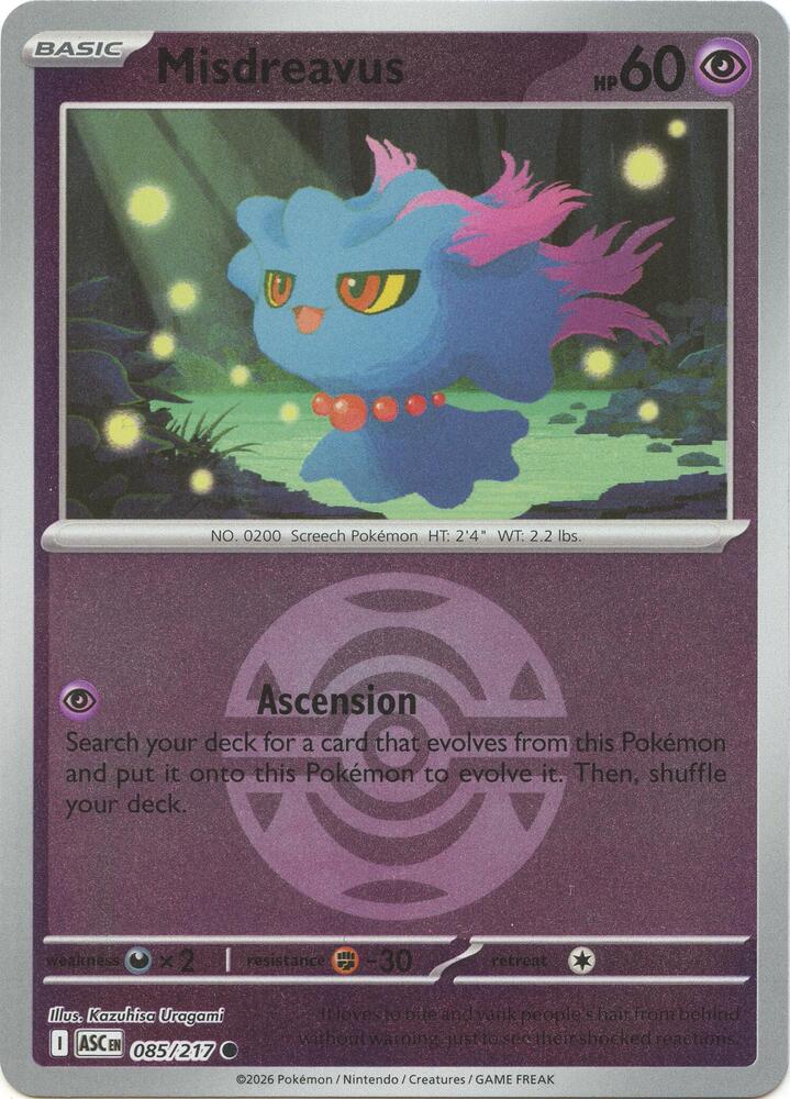 Misdreavus - 085/217 (Dusk Ball) - 085/217 - Common