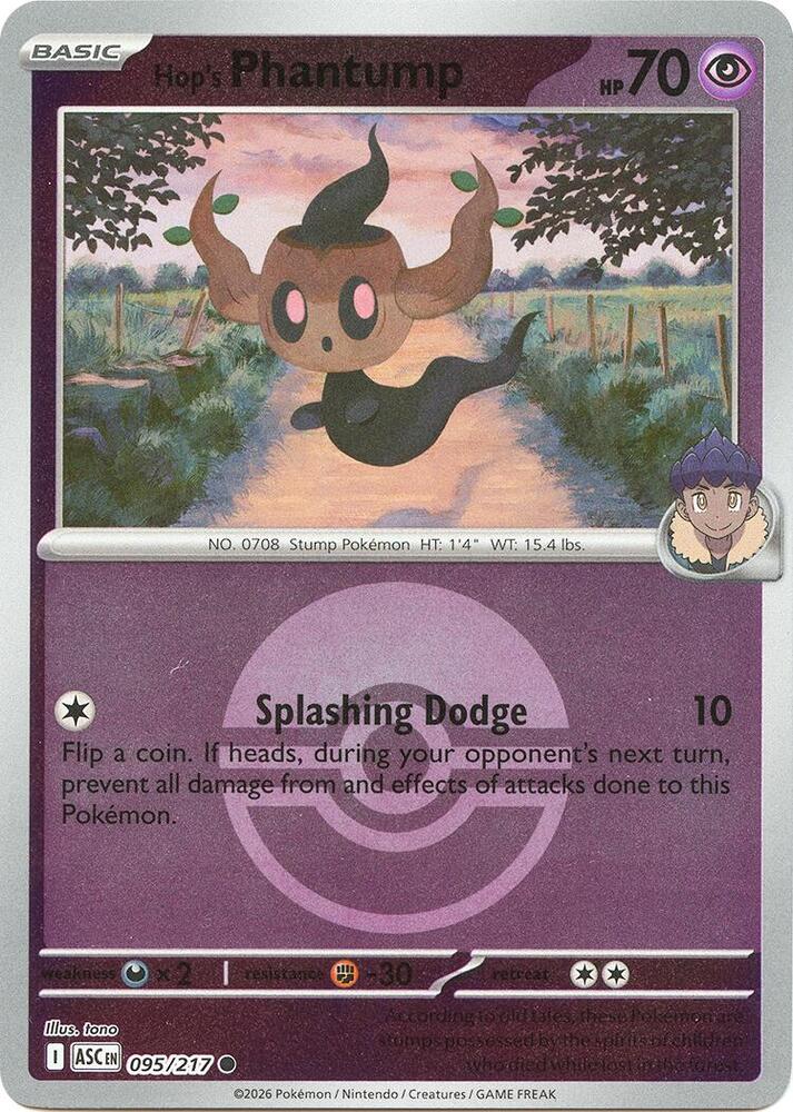 Hop's Phantump (Poke Ball) - 095/217 - Common