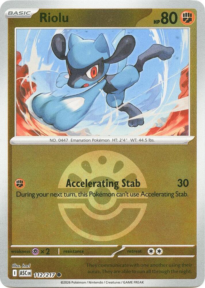 Riolu (Friend Ball) - 112/217 - Common