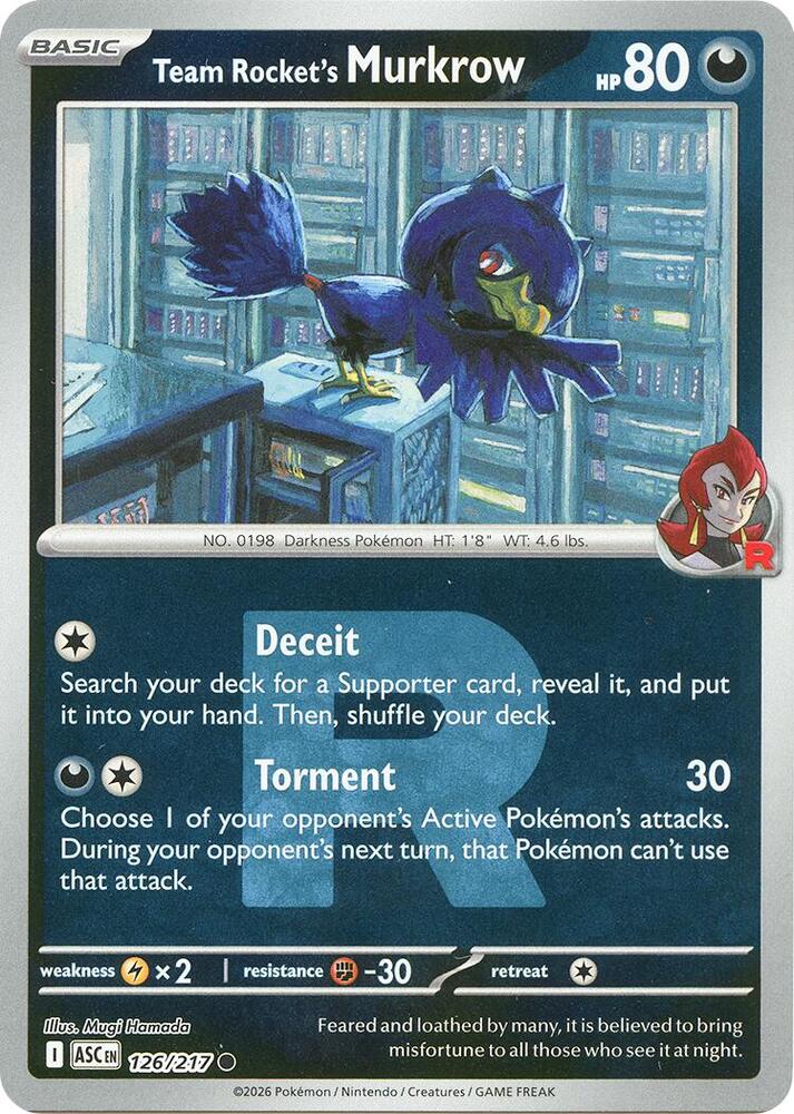 Team Rocket's Murkrow (Team Rocket) - 126/217 - Common