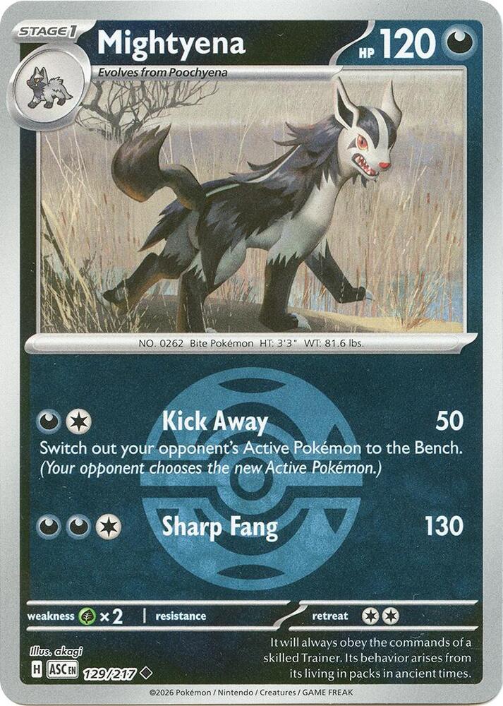 Mightyena - 129/217 (Dusk Ball) - 129/217 - Uncommon