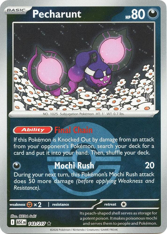 Pecharunt (Poke Ball) - 143/217 - Rare