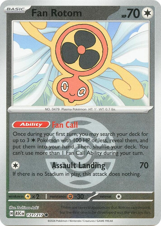 Fan Rotom - 171/217 (Dusk Ball) - 171/217 - Common