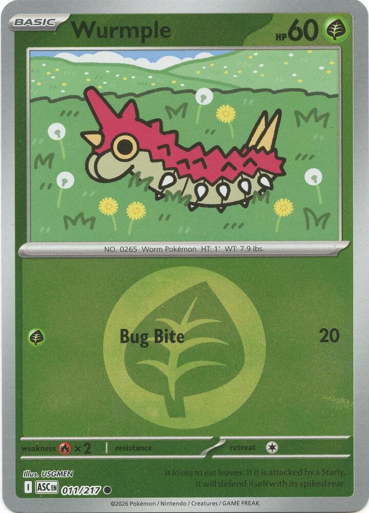 Wurmple (Energy Symbol Pattern) - 011/217 - Common