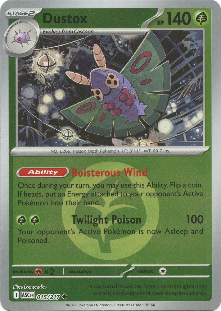 Dustox - 015/217 (Energy Symbol Pattern) - 015/217 - Uncommon
