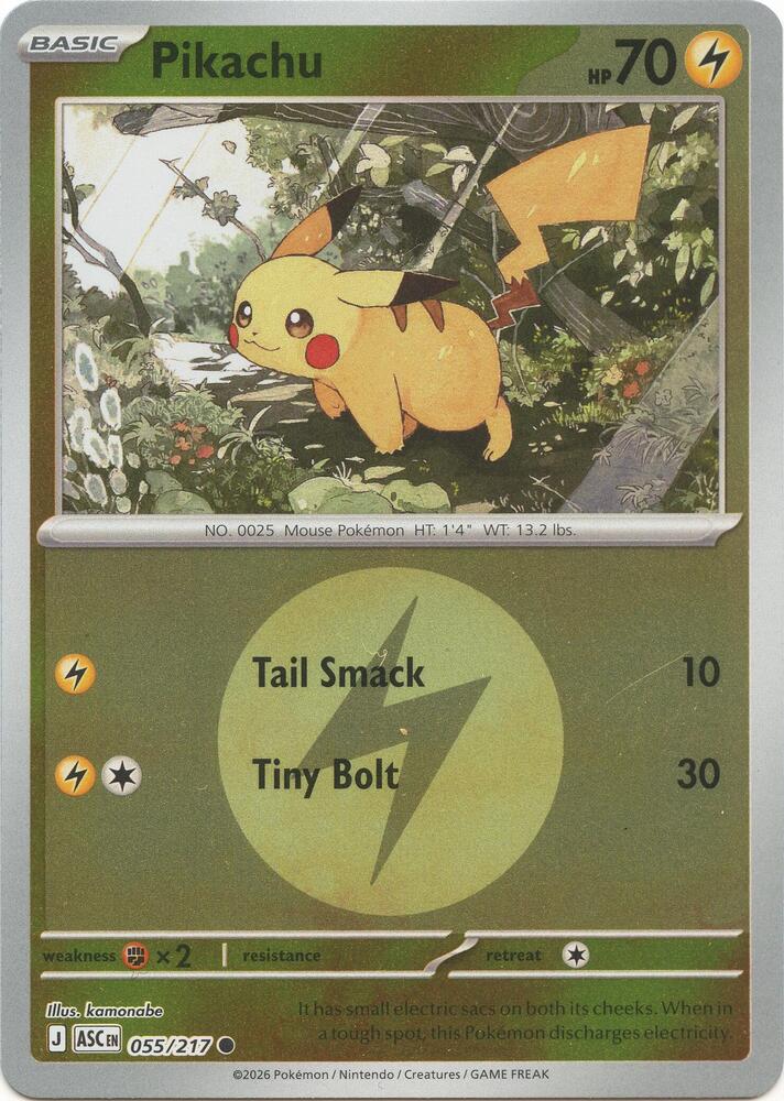 Pikachu (Energy Symbol Pattern) - 055/217 - Common