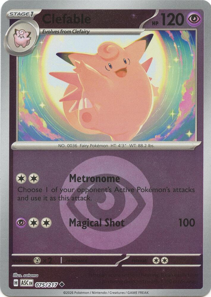 Clefable (Energy Symbol Pattern) - 075/217 - Uncommon