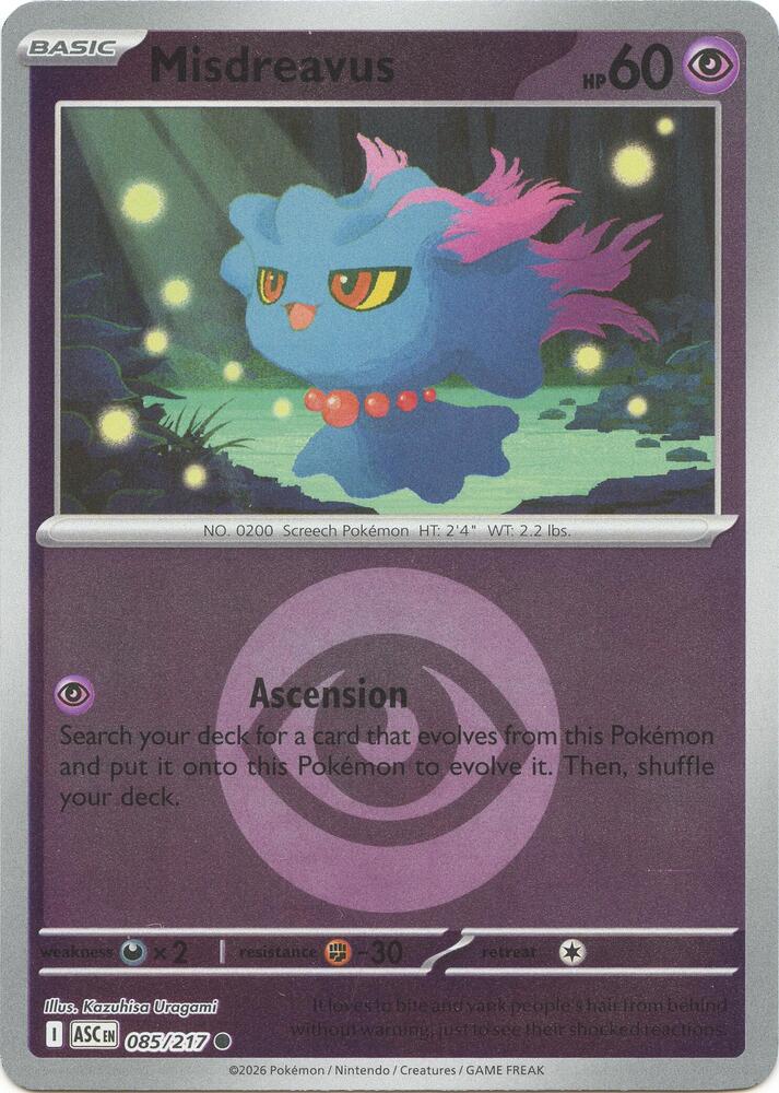 Misdreavus - 085/217 (Energy Symbol Pattern) - 085/217 - Common