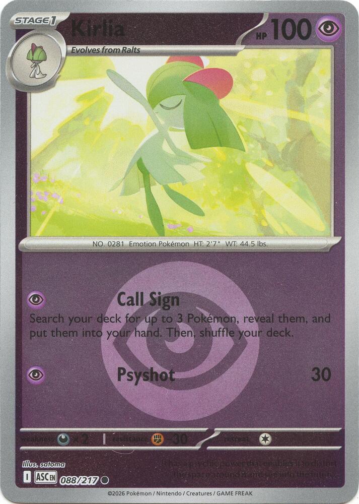 Kirlia (Energy Symbol Pattern) - 088/217 - Common