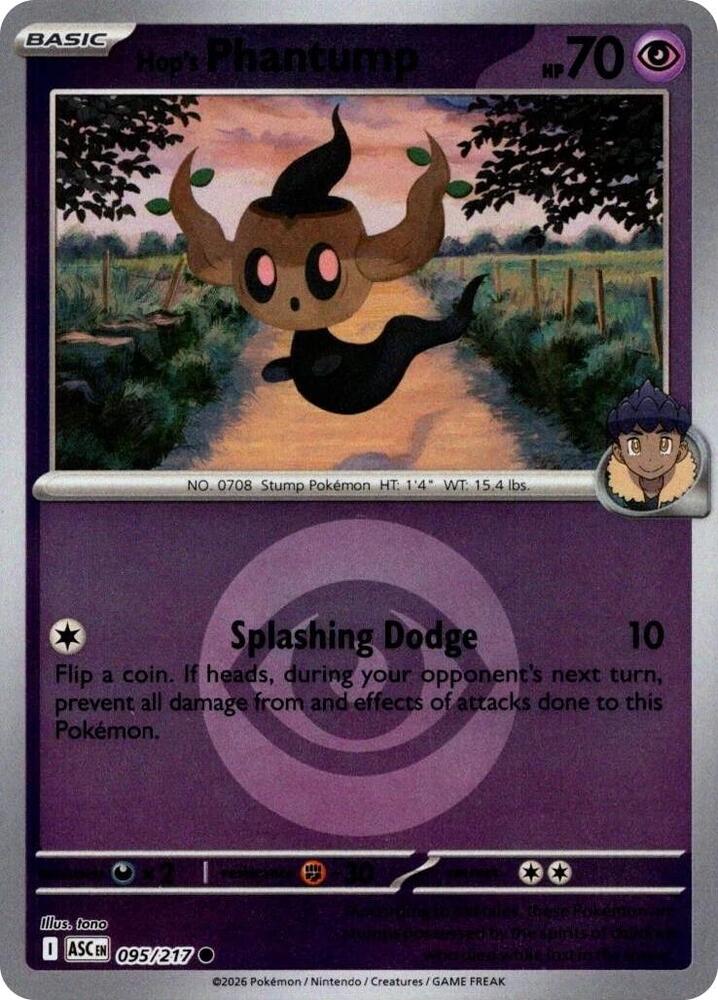 Hop's Phantump (Energy Symbol Pattern) - 095/217 - Common