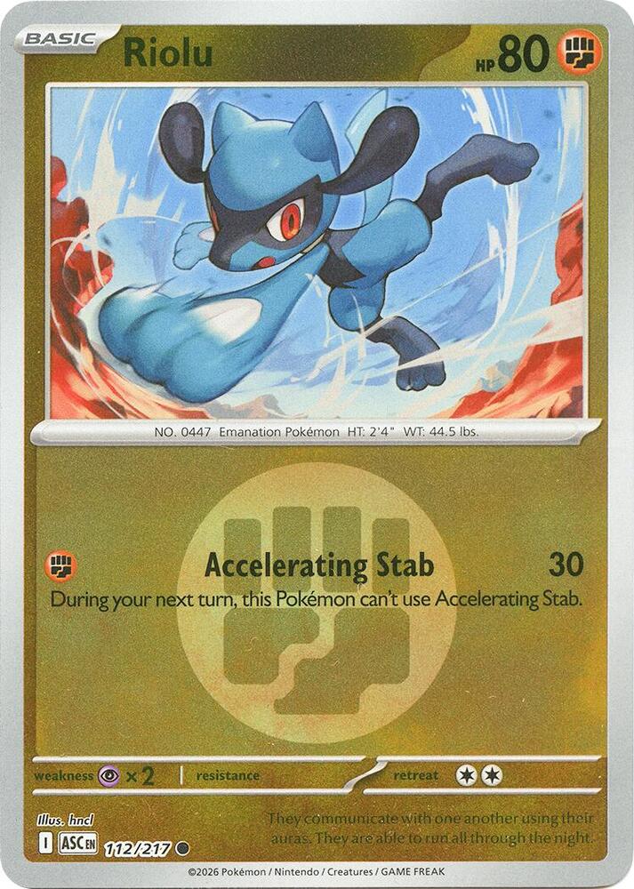 Riolu (Energy Symbol Pattern) - 112/217 - Common
