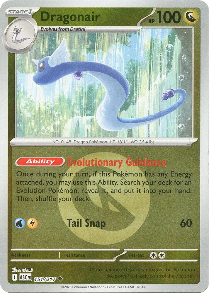 Dragonair (Energy Symbol Pattern) - 151/217 - Uncommon